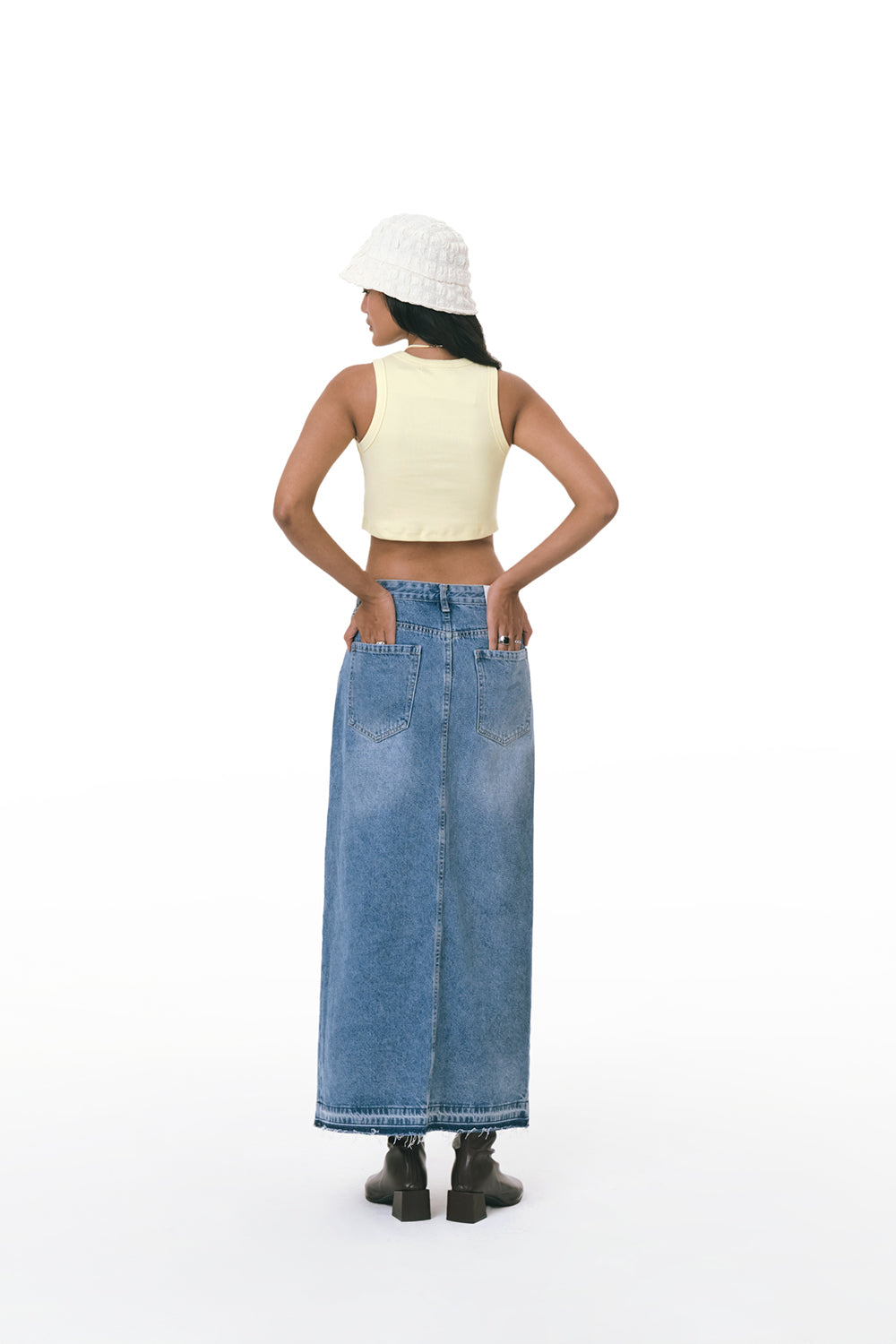 BRAXTON Maxi Denim Skirt