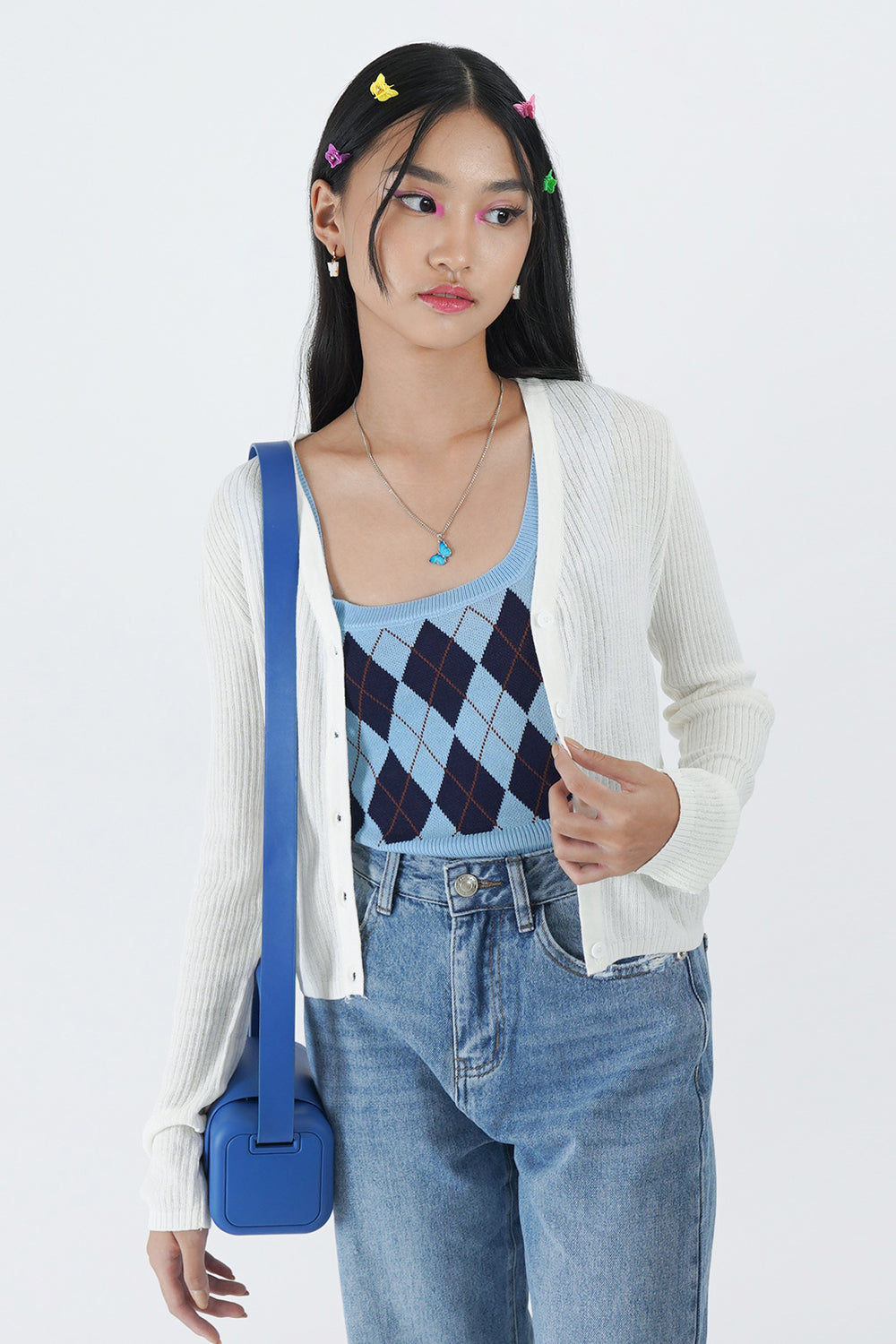 ARIANA Knit Top Blue