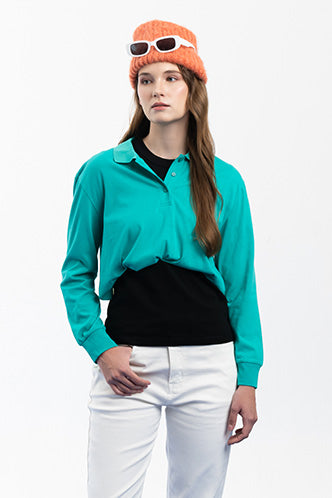 TRISH Long Sleeve Polo T-Shirt
